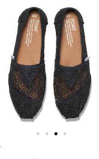 TOMS-BLACK MOROCCAN CROCHET WM ALPR