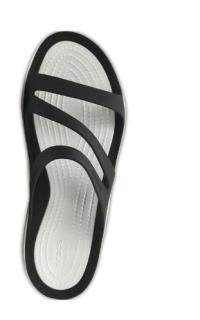 CROCS-SWIFTWATER SANDAL W-BLACK-WHITE