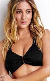 SEAFOLLY-BLACK F CUP U HALTER