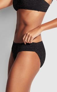 SEA FOLLY - RUCHED SIDE RETRO - BLACK