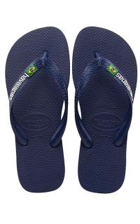 HAVAIANAS-BRASIL LOGO NAVY BLUE M18