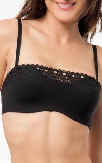 LISE CHARMEL-AJOURAGE COUTURE-BRASSIERE B ET D-NOIR