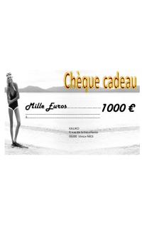 Chèque cadeaux de 1000€